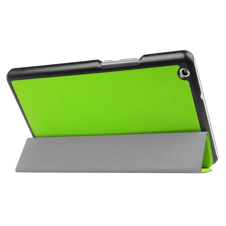 Huawei MediaPad M3 Lite 8.0 Custer Texture Horizontal Deformation Flip Leather Case with Three-folding Holder & Sleep / Wake-up Function