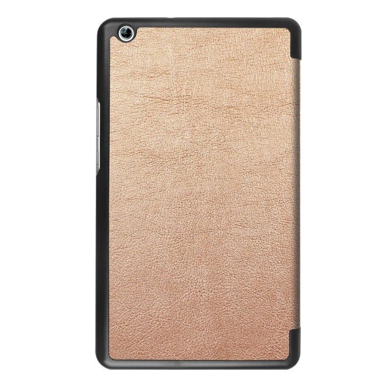 Huawei MediaPad M3 Lite 8.0 Custer Texture Horizontal Deformation Flip Leather Case with Three-folding Holder & Sleep / Wake-up Function