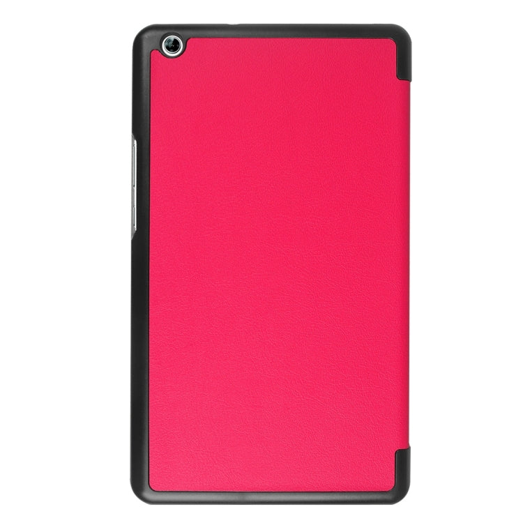 Huawei MediaPad M3 Lite 8.0 Custer Texture Horizontal Deformation Flip Leather Case with Three-folding Holder & Sleep / Wake-up Function