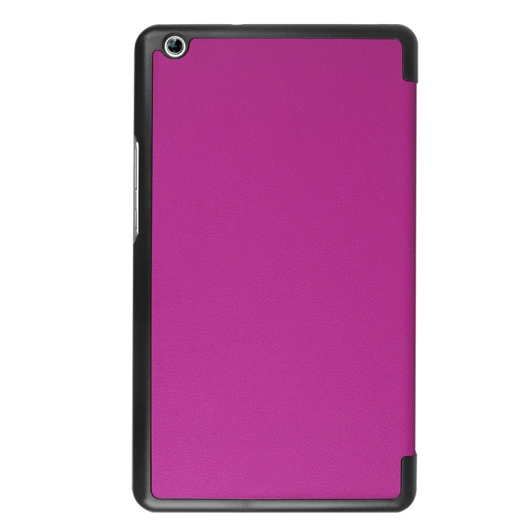 Huawei MediaPad M3 Lite 8.0 Custer Texture Horizontal Deformation Flip Leather Case with Three-folding Holder & Sleep / Wake-up Function