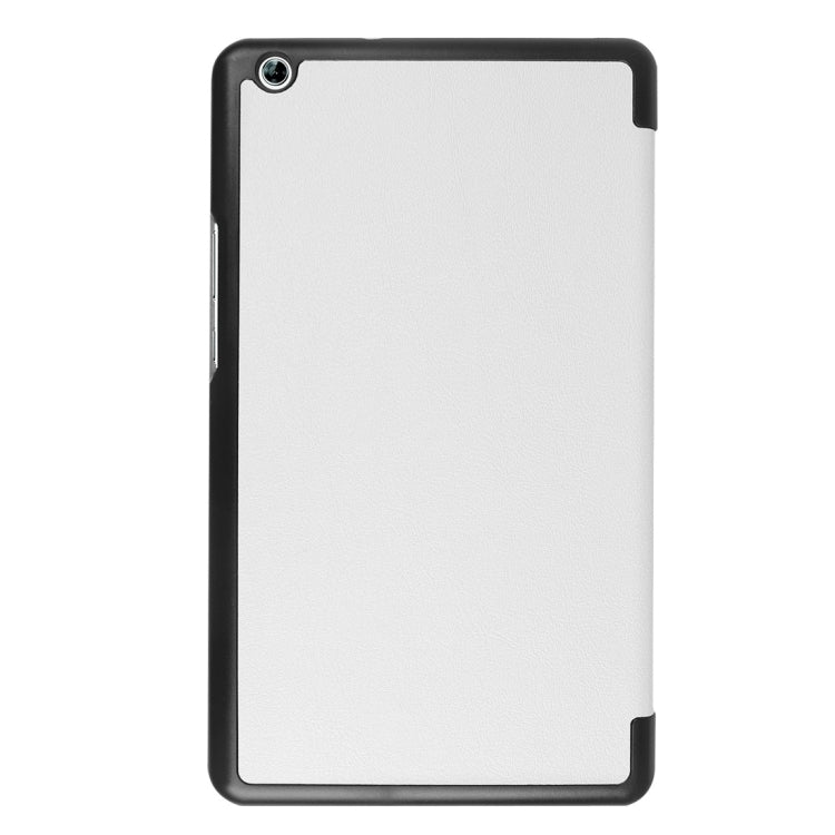 Huawei MediaPad M3 Lite 8.0 Custer Texture Horizontal Deformation Flip Leather Case with Three-folding Holder & Sleep / Wake-up Function