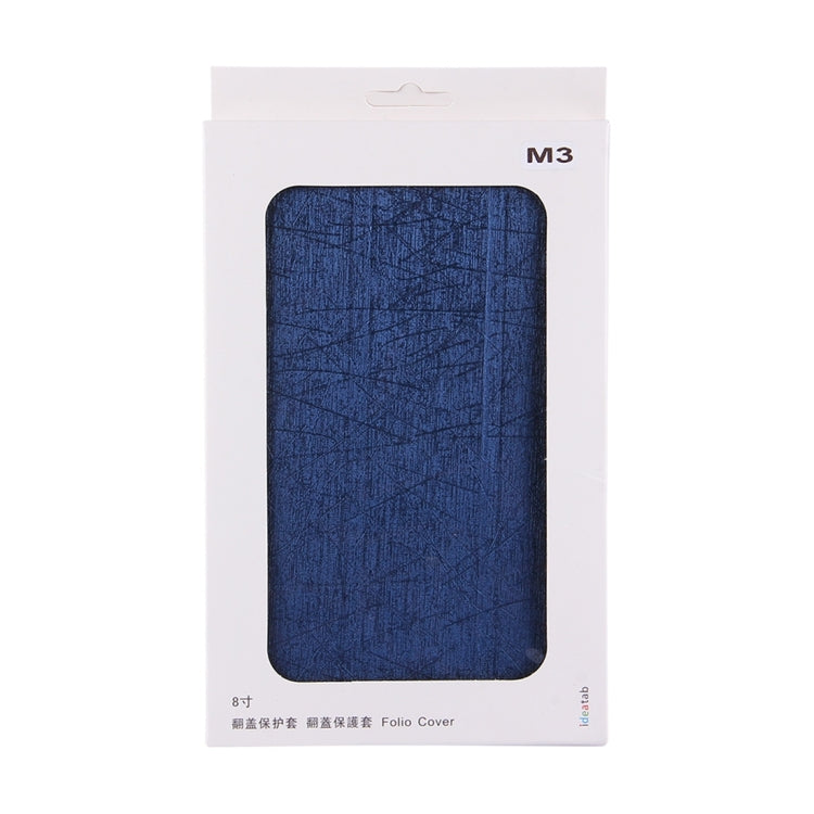 For Huawei Mediapad M3 Tablet Oracle Bone Texture Horizontal Flip Leather Case with Three-folding Holder