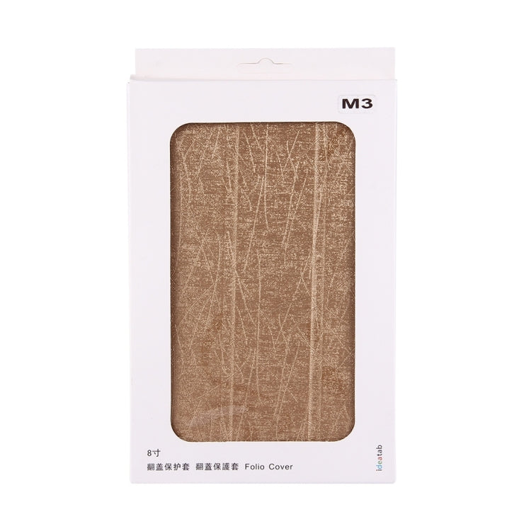 For Huawei Mediapad M3 Tablet Oracle Bone Texture Horizontal Flip Leather Case with Three-folding Holder