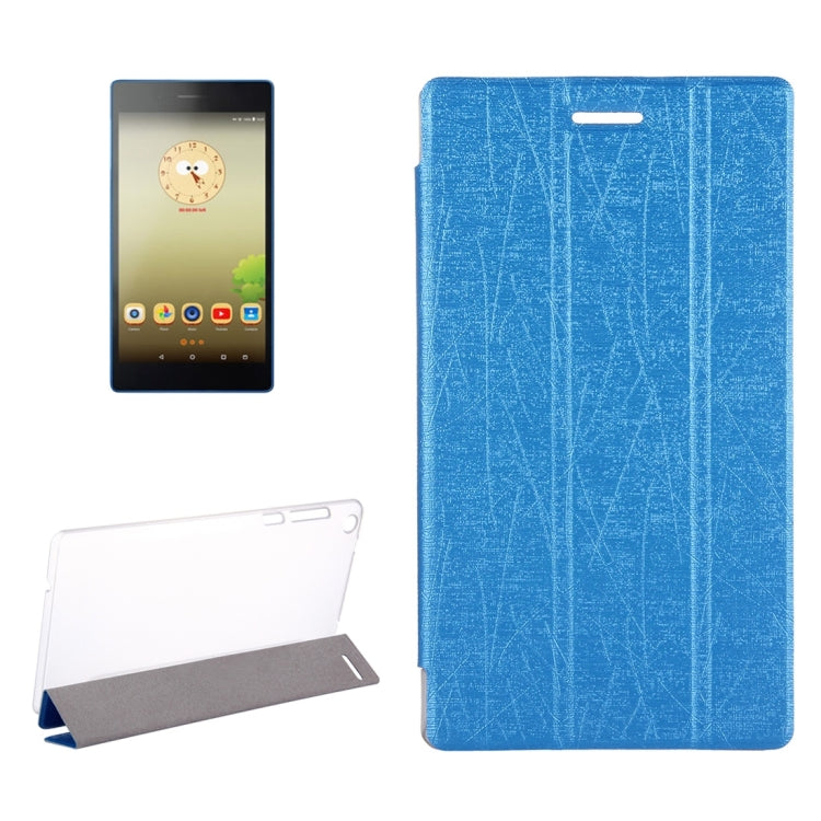 For Lenovo TAB 3 730M Oracle Bone Texture Horizontal Flip Leather Case with Three-folding Holder