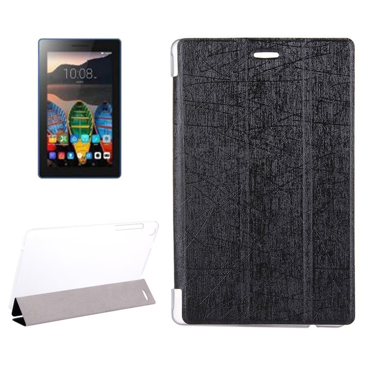 For Lenovo TAB3 7 Essential / 710F Oracle Bone Texture Horizontal Flip Leather Case with Three-folding Holder