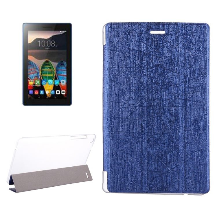 For Lenovo TAB3 7 Essential / 710F Oracle Bone Texture Horizontal Flip Leather Case with Three-folding Holder