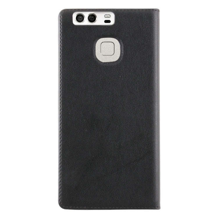 For Huawei P9 Horizontal Flip Leather Case with Touch Call Display ID & Sleep / Wake-up Function