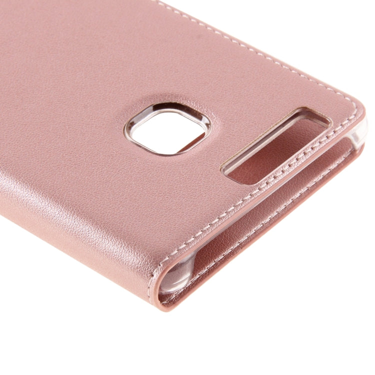 For Huawei P9 Horizontal Flip Leather Case with Touch Call Display ID & Sleep / Wake-up Function