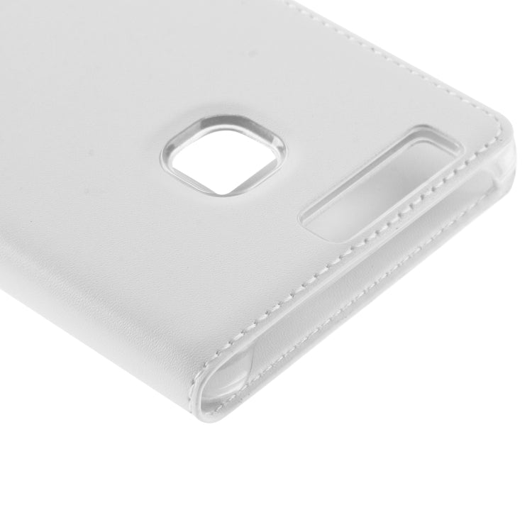 For Huawei P9 Horizontal Flip Leather Case with Touch Call Display ID & Sleep / Wake-up Function