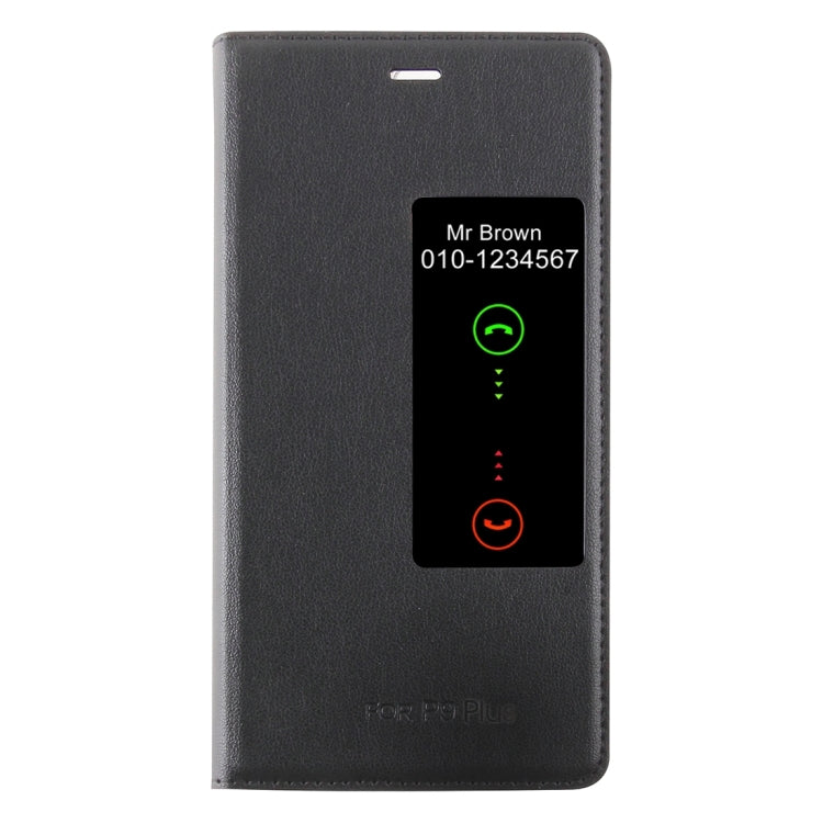 For Huawei P9 Plus Horizontal Flip Leather Case with Touch Call Display ID & Sleep / Wake-up Function