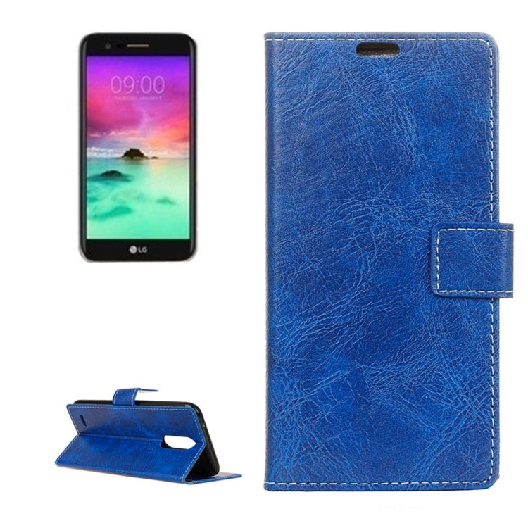 For LG Stylo 3 Retro Crazy Horse Texture Horizontal Flip Leather Case with Holder & Card Slots & Wallet & Photo Frame