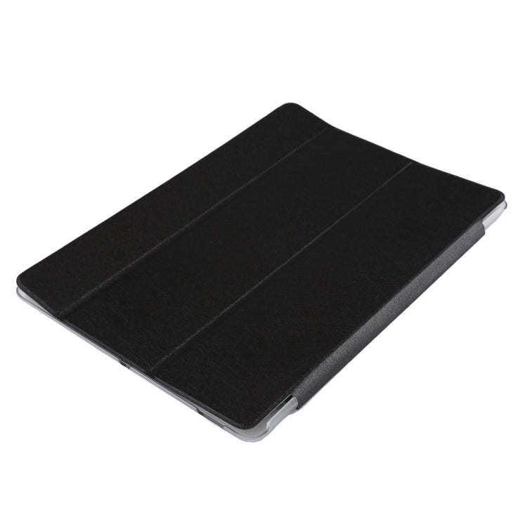 For Huawei Honor Waterplay 10.1 inch Silk Texture Horizontal Flip Leather Case with Three-folding Holder