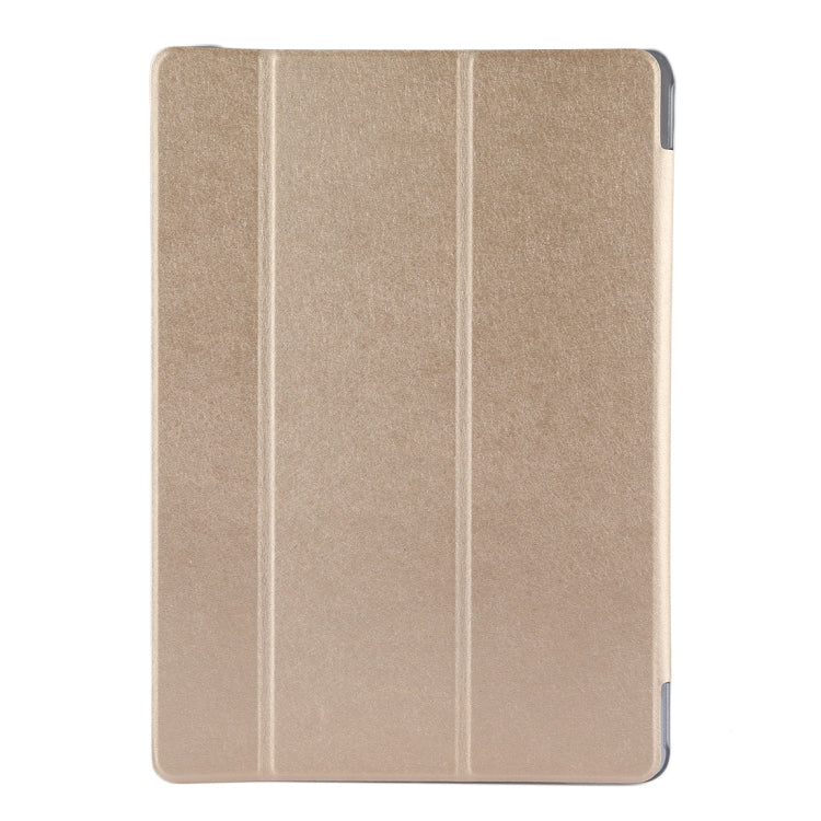 For Huawei Honor Waterplay 10.1 inch Silk Texture Horizontal Flip Leather Case with Three-folding Holder