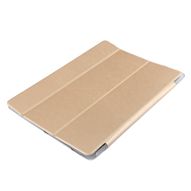 For Huawei Honor Waterplay 10.1 inch Silk Texture Horizontal Flip Leather Case with Three-folding Holder