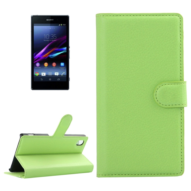 For Sony Xperia Z1 / L39h Litchi Texture Horizontal Flip Leather Case with Holder & Card Slots & Wallet