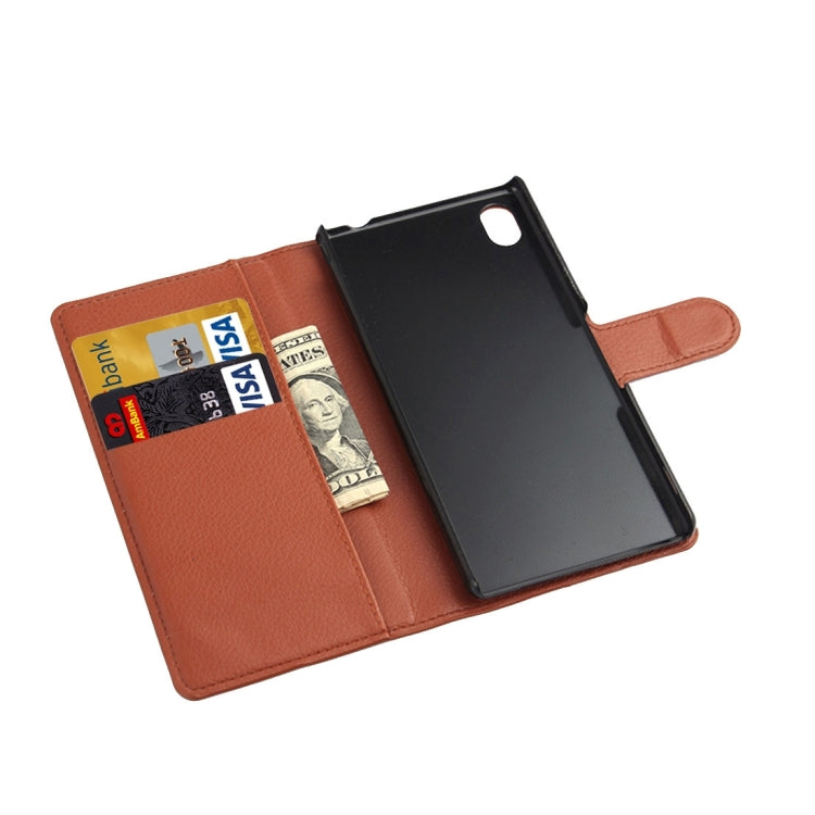 For Sony Xperia Z2 / L50w Litchi Texture Horizontal Flip Leather Case with Holder & Card Slots & Wallet
