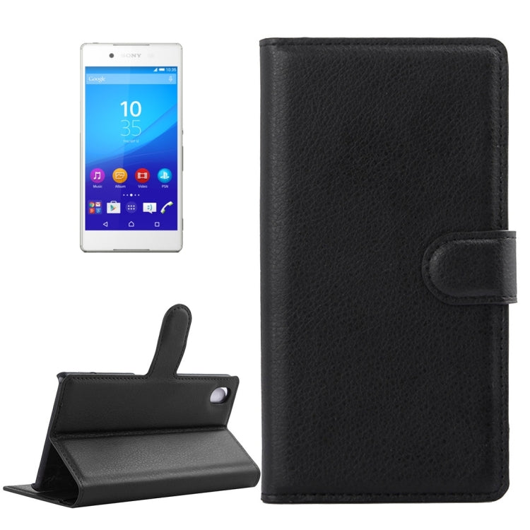 For Sony Xperia Z4 / Z3+ Litchi Texture Horizontal Flip Leather Case with Holder & Card Slots & Wallet