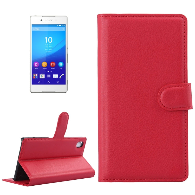 For Sony Xperia Z4 / Z3+ Litchi Texture Horizontal Flip Leather Case with Holder & Card Slots & Wallet