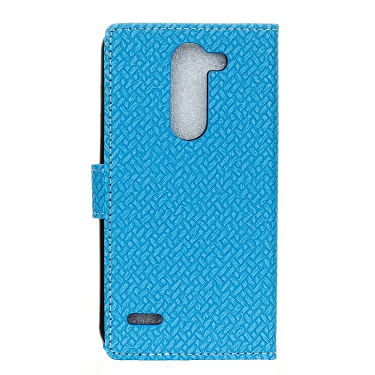 For LG X Mach Knit Texture Horizontal Flip Leather Case with Holder & Card Slots & Wallet & Photo Frame