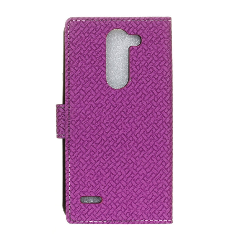 For LG X Mach Knit Texture Horizontal Flip Leather Case with Holder & Card Slots & Wallet & Photo Frame