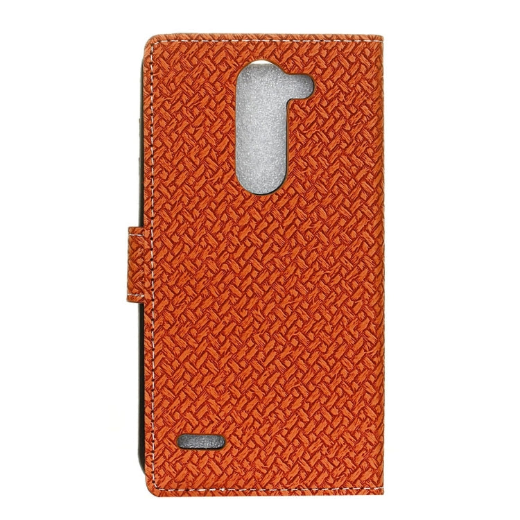 For LG X Mach Knit Texture Horizontal Flip Leather Case with Holder & Card Slots & Wallet & Photo Frame