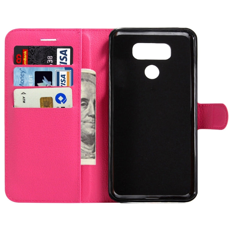 For LG G6 Litchi Texture Horizontal Flip Leather Case with Magnetic Buckle & Holder & Card Slots & Wallet