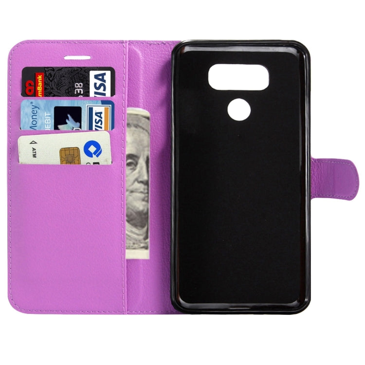 For LG G6 Litchi Texture Horizontal Flip Leather Case with Magnetic Buckle & Holder & Card Slots & Wallet