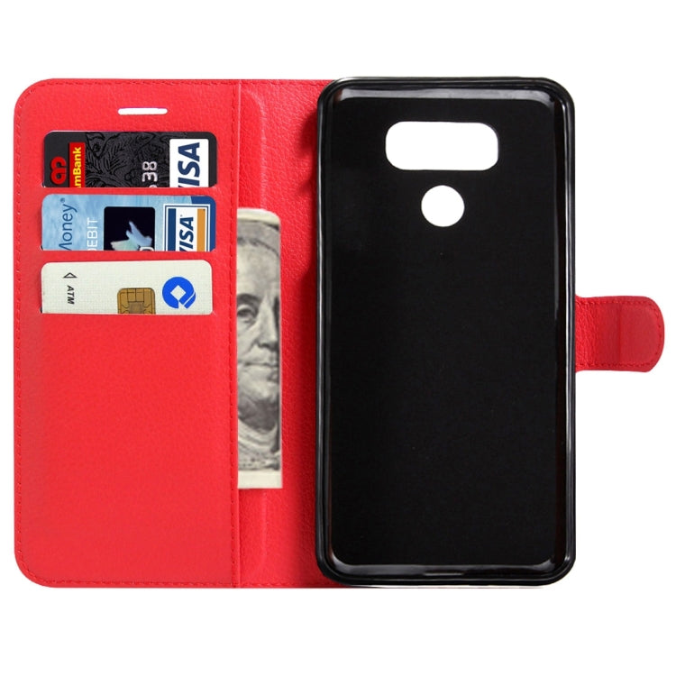 For LG G6 Litchi Texture Horizontal Flip Leather Case with Magnetic Buckle & Holder & Card Slots & Wallet