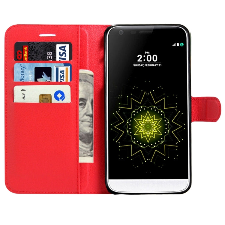 For LG G6 Litchi Texture Horizontal Flip Leather Case with Magnetic Buckle & Holder & Card Slots & Wallet