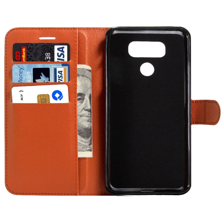 For LG G6 Litchi Texture Horizontal Flip Leather Case with Magnetic Buckle & Holder & Card Slots & Wallet