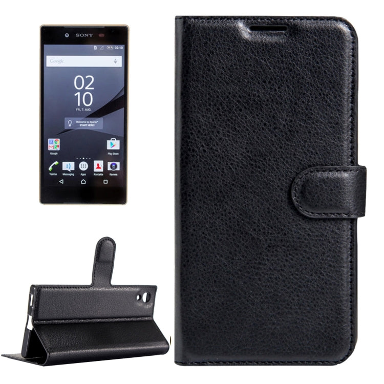 For Sony Xperia Z6 Litchi Texture Horizontal Flip Leather Case with Magnetic Buckle & Holder & Card Slots & Wallet