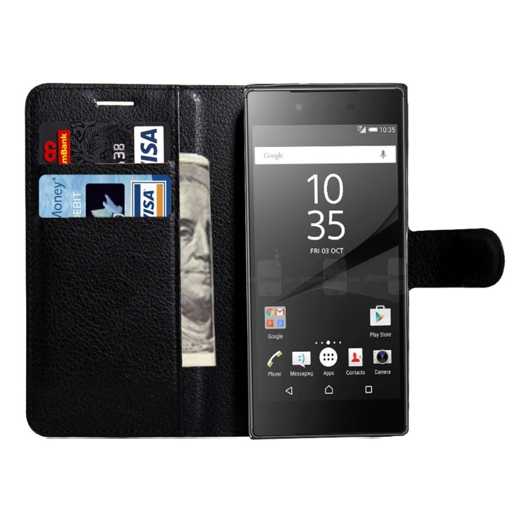 For Sony Xperia Z6 Litchi Texture Horizontal Flip Leather Case with Magnetic Buckle & Holder & Card Slots & Wallet