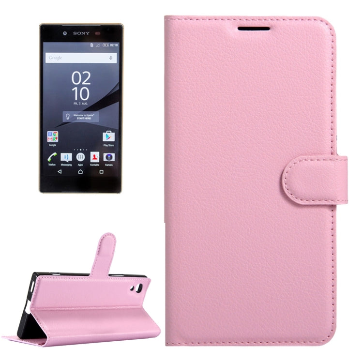 For Sony Xperia Z6 Litchi Texture Horizontal Flip Leather Case with Magnetic Buckle & Holder & Card Slots & Wallet