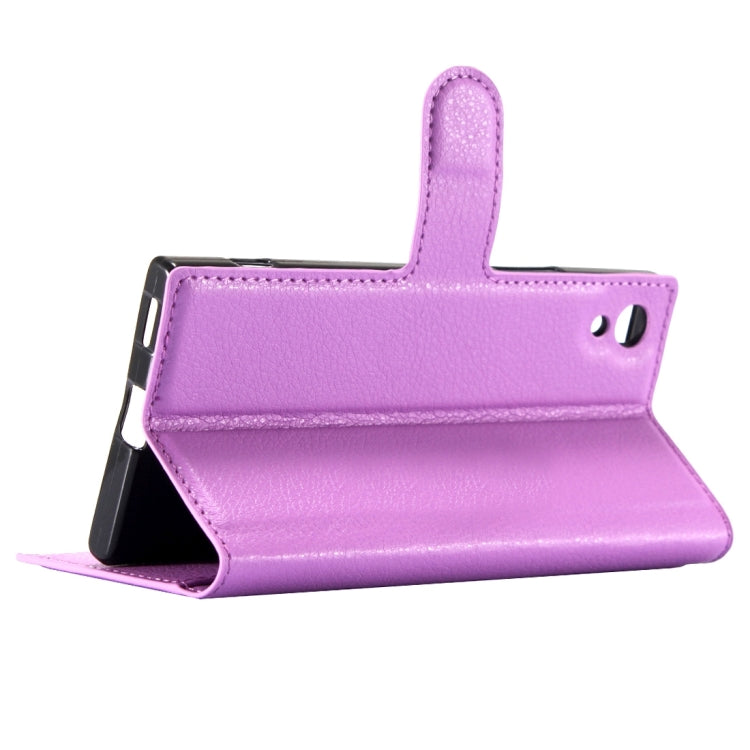 For Sony Xperia Z6 Litchi Texture Horizontal Flip Leather Case with Magnetic Buckle & Holder & Card Slots & Wallet