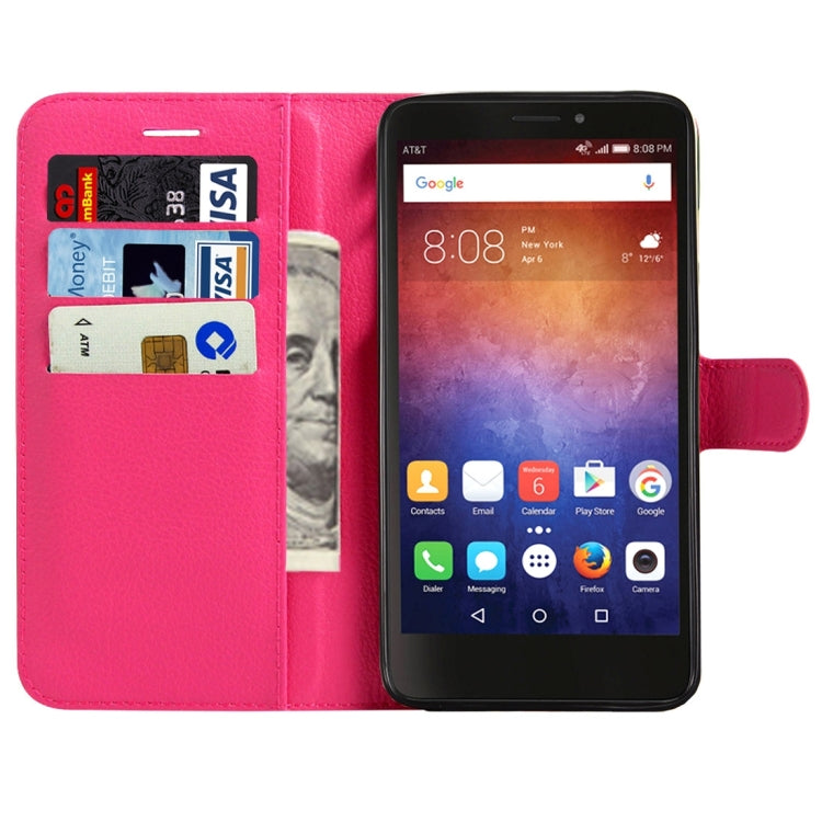 For Huawei Ascend XT / H1611 Litchi Texture Horizontal Flip Leather Case with Magnetic Buckle & Holder & Card Slots & Wallet