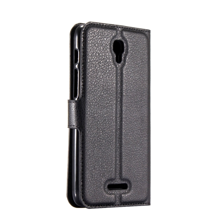 For Alcatel Pixi 4 (5.5) / 5012G / 5012F Litchi Texture Horizontal Flip Leather Case with Magnetic Buckle & Holder & Card Slots & Wallet