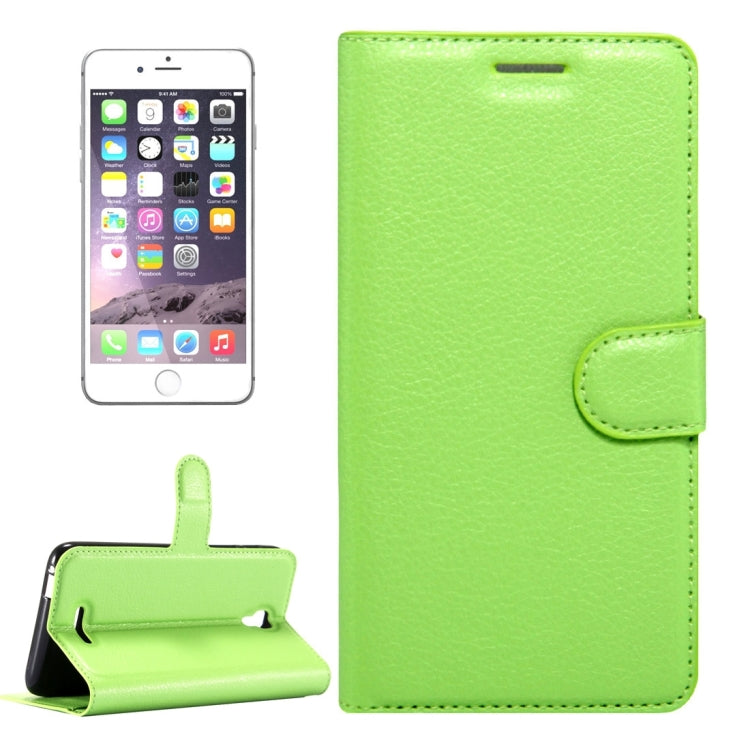 For Alcatel Pixi 4 (5.5) / 5012G / 5012F Litchi Texture Horizontal Flip Leather Case with Magnetic Buckle & Holder & Card Slots & Wallet