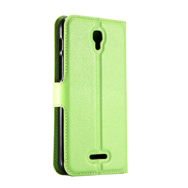 For Alcatel Pixi 4 (5.5) / 5012G / 5012F Litchi Texture Horizontal Flip Leather Case with Magnetic Buckle & Holder & Card Slots & Wallet