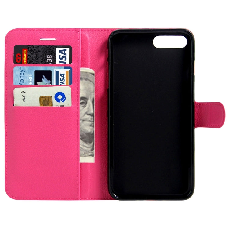 For Alcatel Pixi 4 (5.5) / 5012G / 5012F Litchi Texture Horizontal Flip Leather Case with Magnetic Buckle & Holder & Card Slots & Wallet