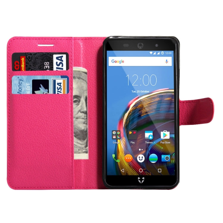 For Wileyfox Swift 2 & Wileyfox Swift 2 Plus (5.0) Litchi Texture Horizontal Flip Leather Case with Magnetic Buckle & Holder & Card Slots & Wallet