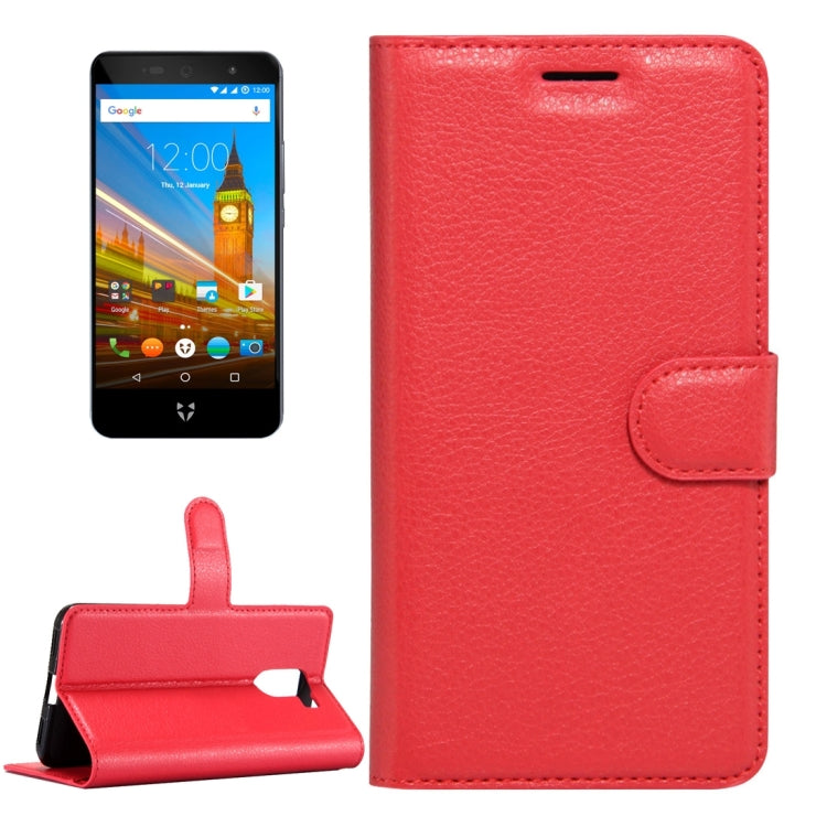 For Wileyfox Swift 2 & Wileyfox Swift 2 Plus (5.0) Litchi Texture Horizontal Flip Leather Case with Magnetic Buckle & Holder & Card Slots & Wallet