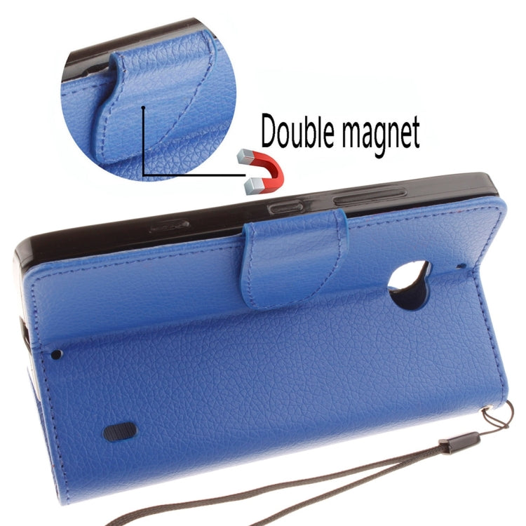 For Nokia Lumia 930 Litchi Texture Horizontal Flip Leather Case with Holder & Card Slots & Wallet & Photo Frame & Lanyard