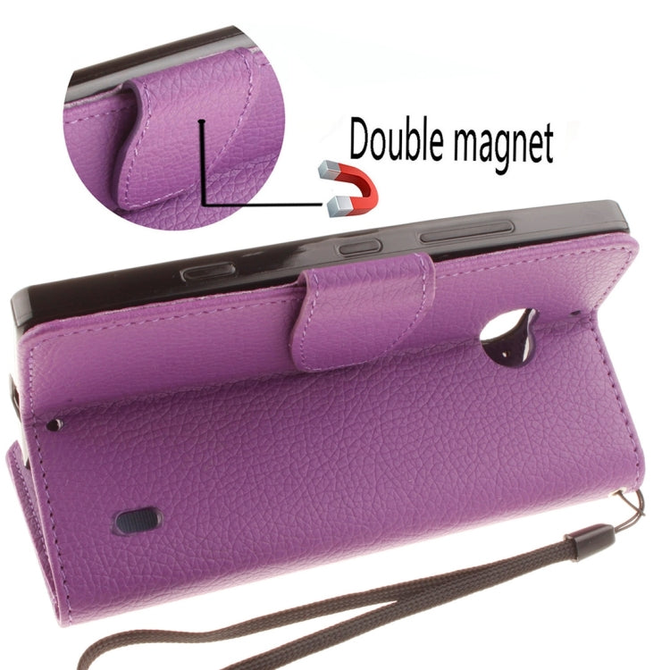 For Nokia Lumia 930 Litchi Texture Horizontal Flip Leather Case with Holder & Card Slots & Wallet & Photo Frame & Lanyard