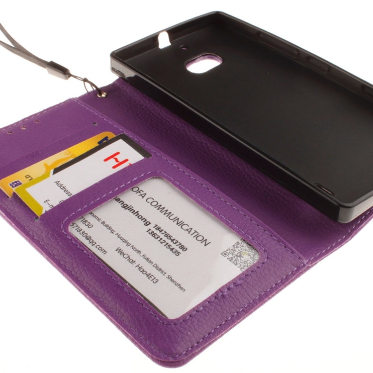 For Nokia Lumia 930 Litchi Texture Horizontal Flip Leather Case with Holder & Card Slots & Wallet & Photo Frame & Lanyard