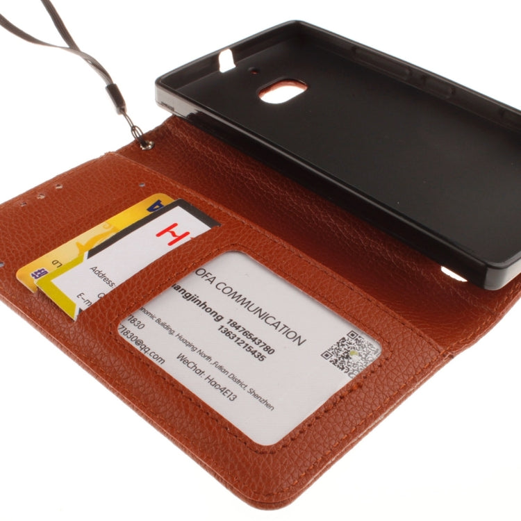For Nokia Lumia 930 Litchi Texture Horizontal Flip Leather Case with Holder & Card Slots & Wallet & Photo Frame & Lanyard