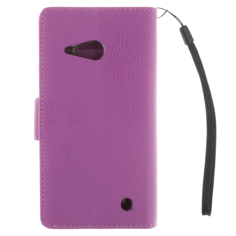 For Nokia Lumia 730 Litchi Texture Horizontal Flip Leather Case with Holder & Card Slots & Wallet & Photo Frame & Lanyard