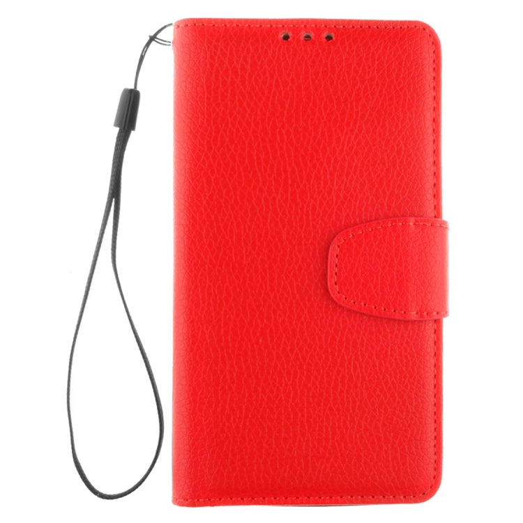 For Nokia Lumia 730 Litchi Texture Horizontal Flip Leather Case with Holder & Card Slots & Wallet & Photo Frame & Lanyard