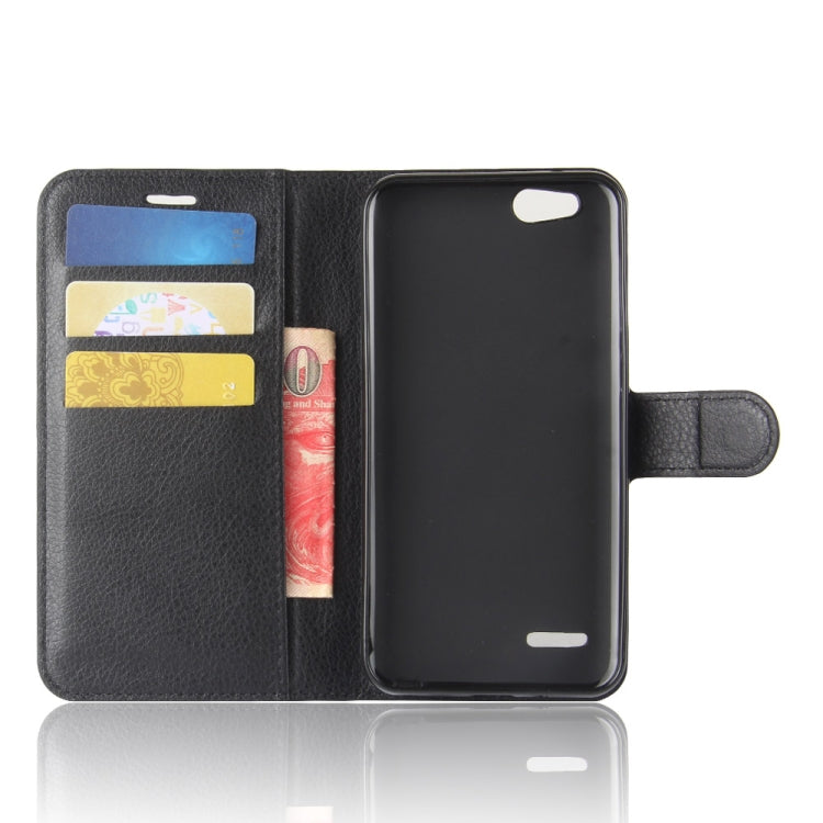 For ZTE Tempo X / N9137 Litchi Texture Horizontal Flip Leather Case with Holder & Card Slots & Wallet