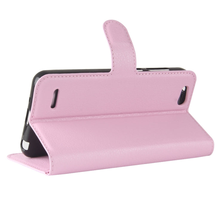 For ZTE Tempo X / N9137 Litchi Texture Horizontal Flip Leather Case with Holder & Card Slots & Wallet