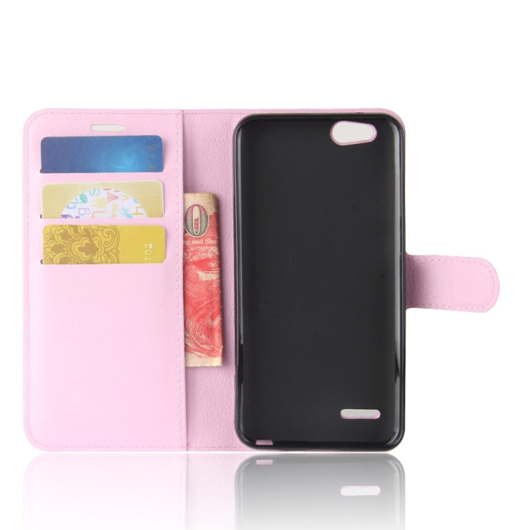 For ZTE Tempo X / N9137 Litchi Texture Horizontal Flip Leather Case with Holder & Card Slots & Wallet